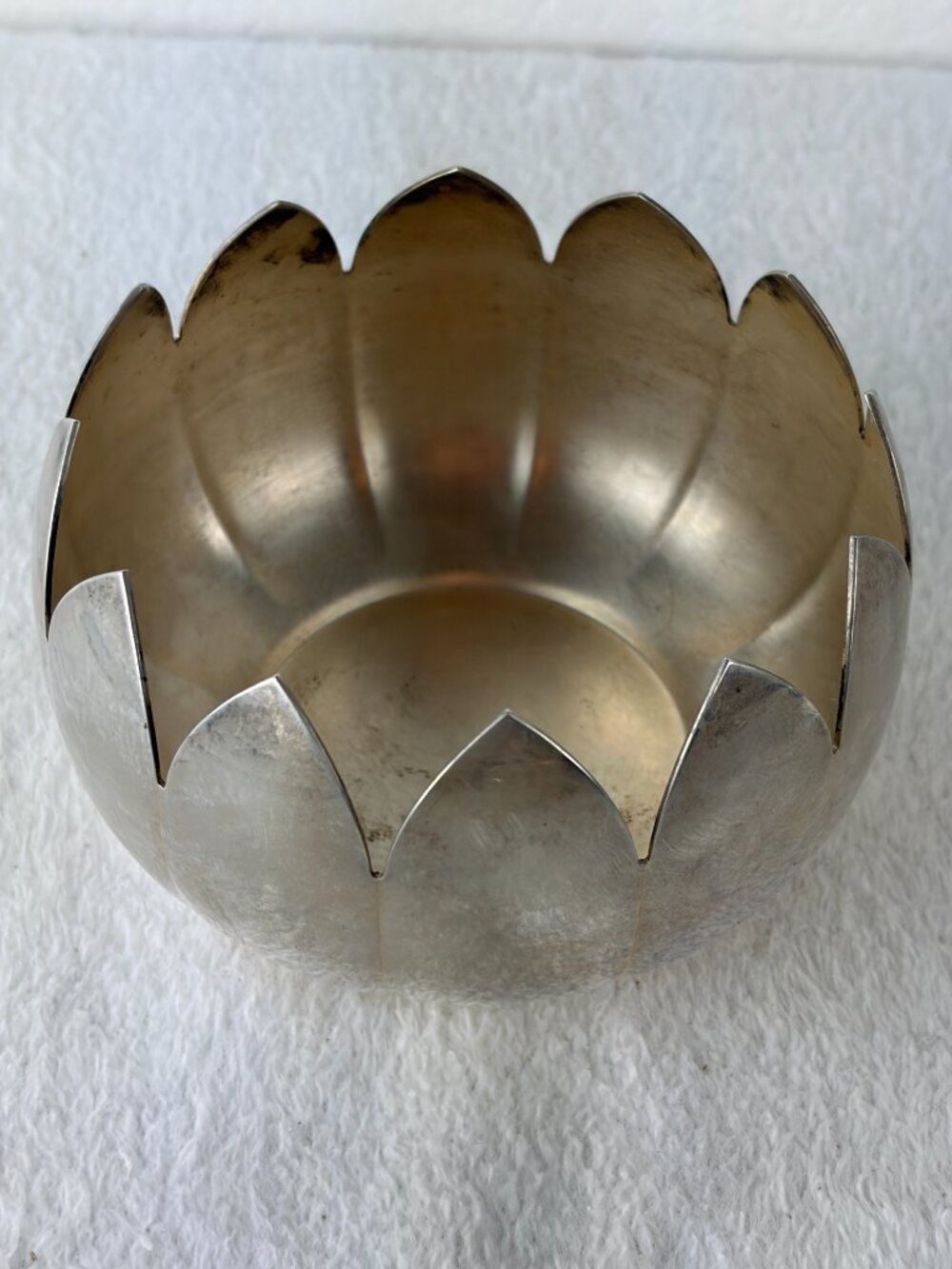 Vintage Reed & Barton Silver Plated Lotus Flower Bowl 3002
